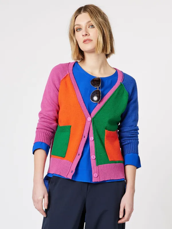 Multi Patch Cardigan - Multi sold by RC & Co