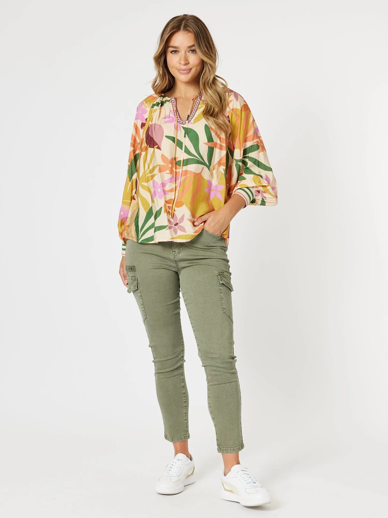 Promenade Floral Print Top - Multi sold by RC & Co product image thumbnail 2