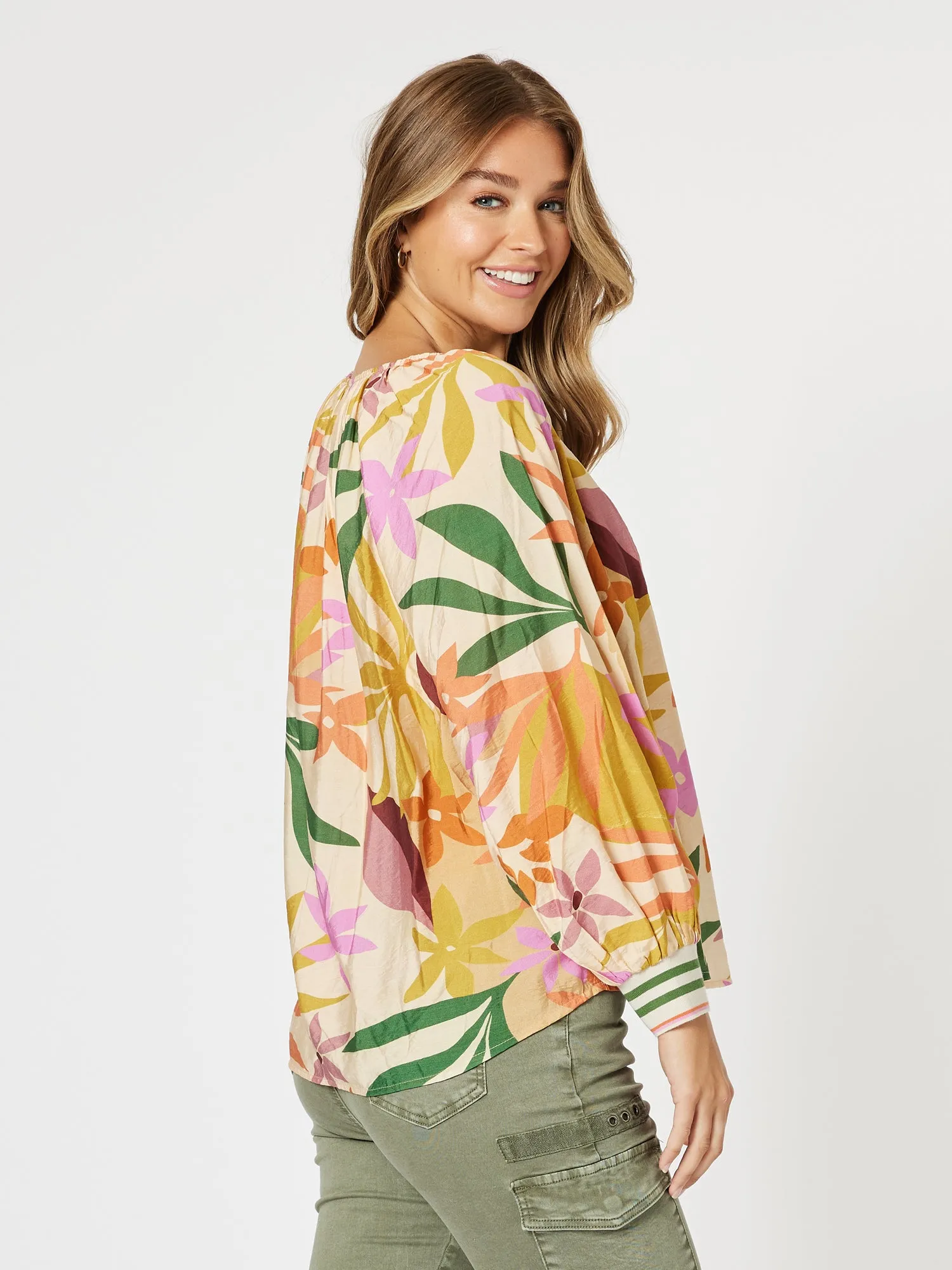 Promenade Floral Print Top - Multi sold by RC & Co product image thumbnail 4