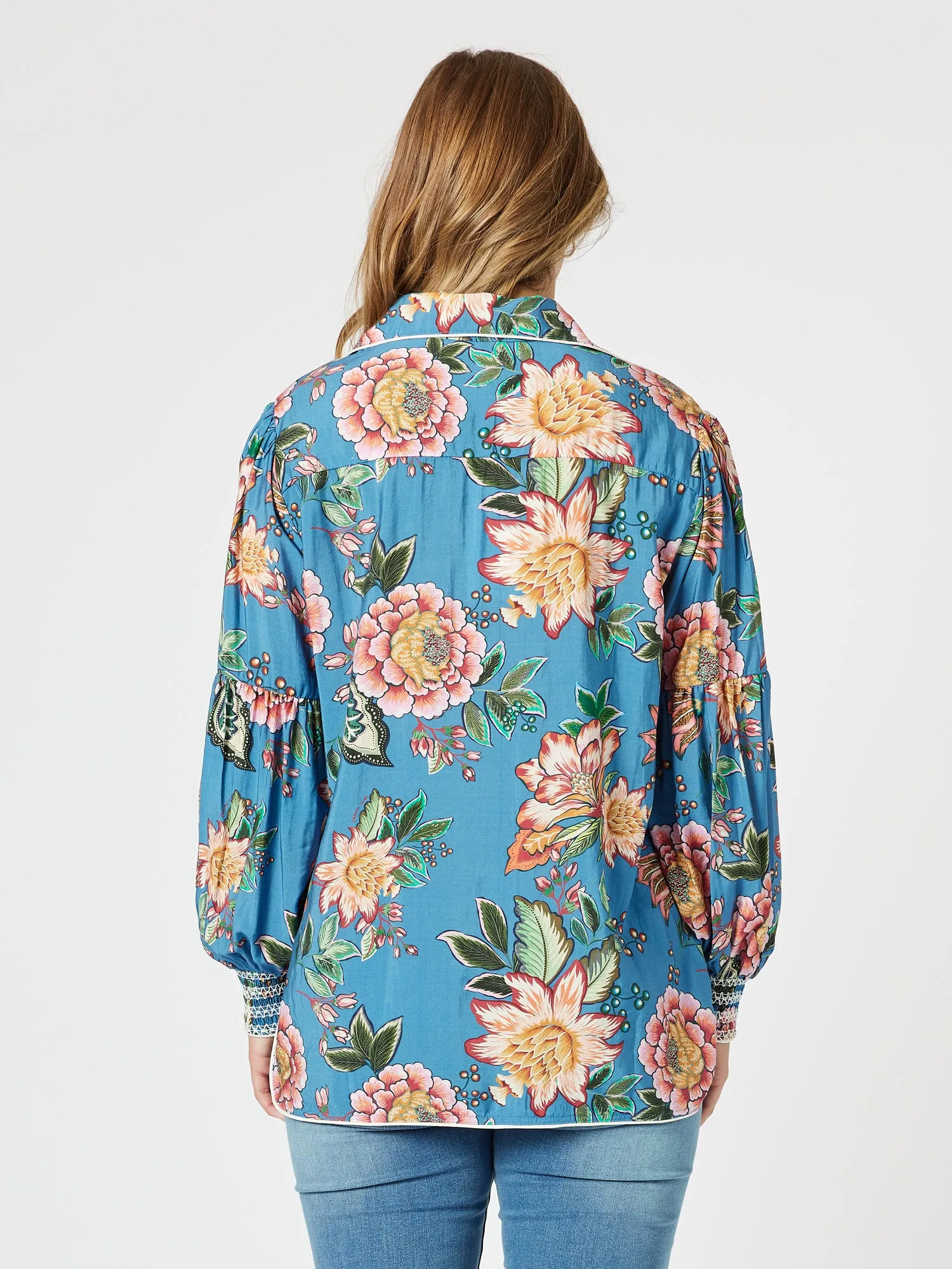 Vintage Rose Floral Print Shirt - Multi sold by RC & Co product image thumbnail 5