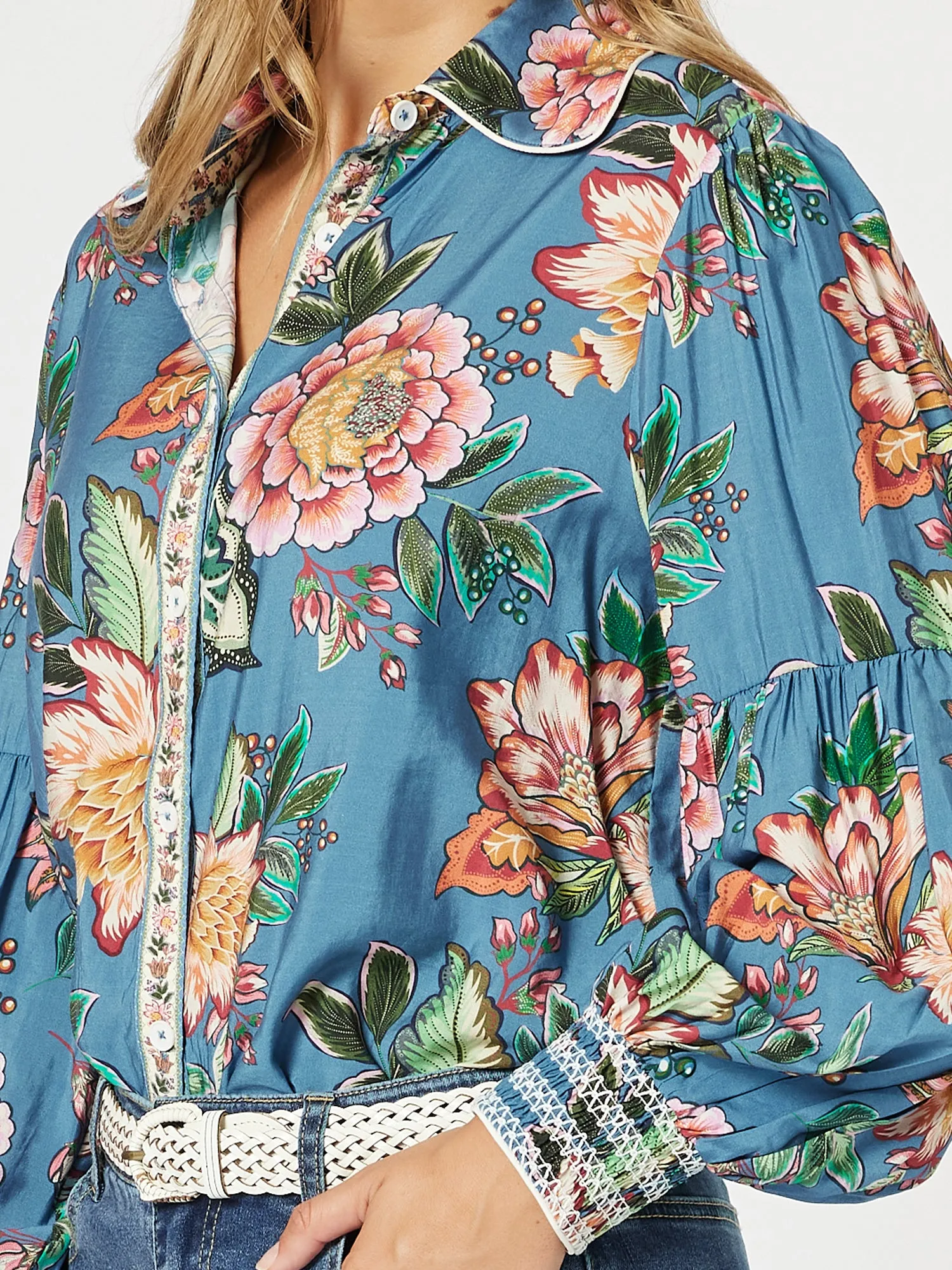 Vintage Rose Floral Print Shirt - Multi sold by RC & Co product image thumbnail 2