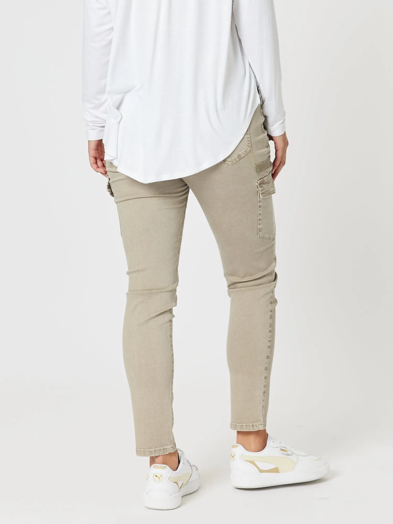 Paige Cargo Slim Leg Jean - Washed Natural sold by RC & Co product image thumbnail 5