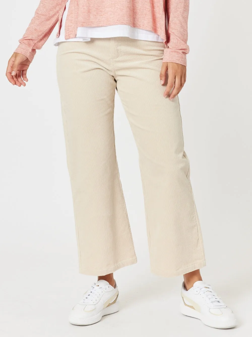 Lucy Stretch Cord Pant - Natural sold by RC & Co
