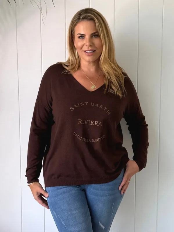 Saint Barth Knit - Chocolate sold by RC & Co