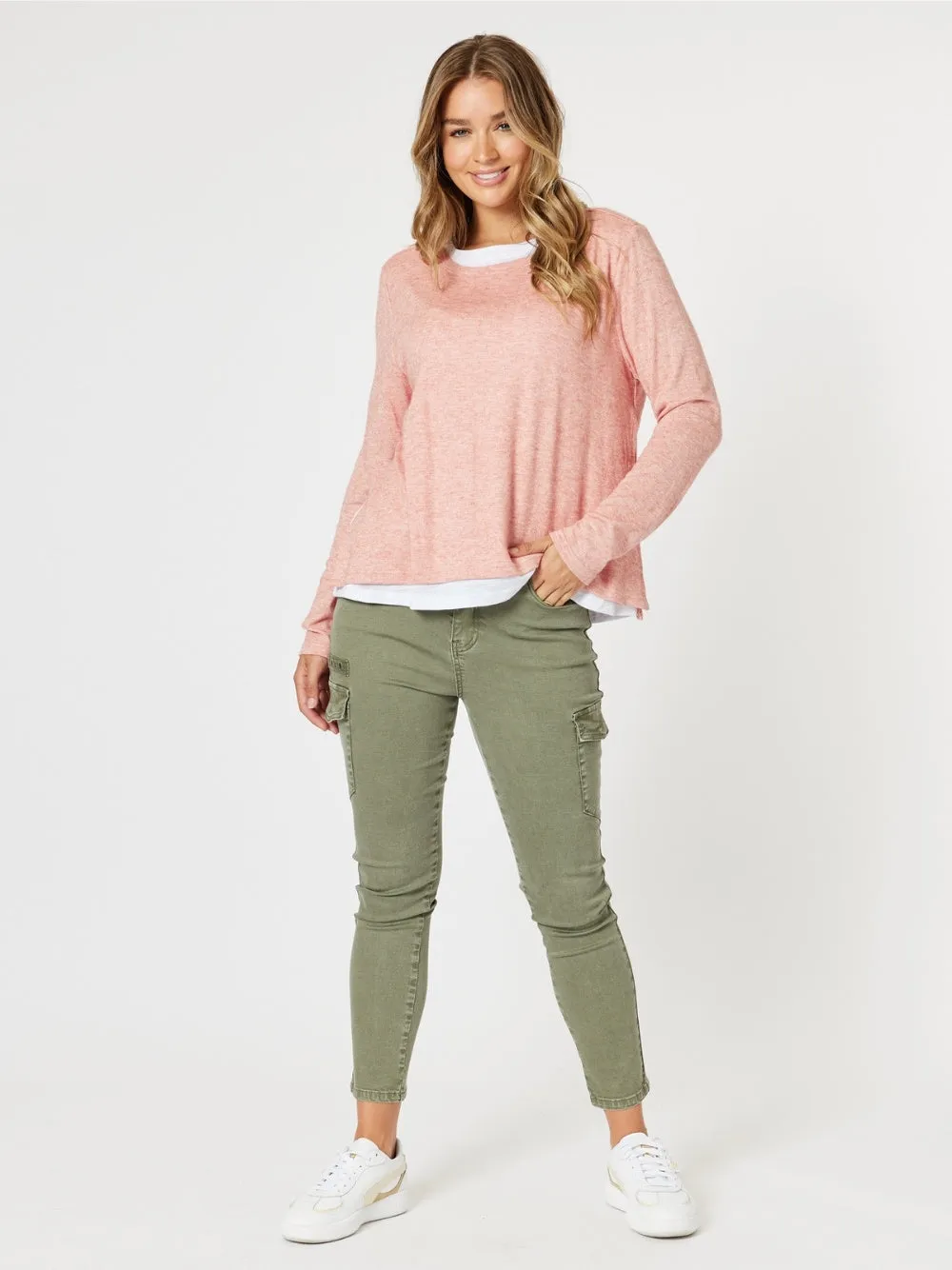 Paige Cargo Slim Leg Jean - Washed Khaki sold by RC & Co product image thumbnail 2