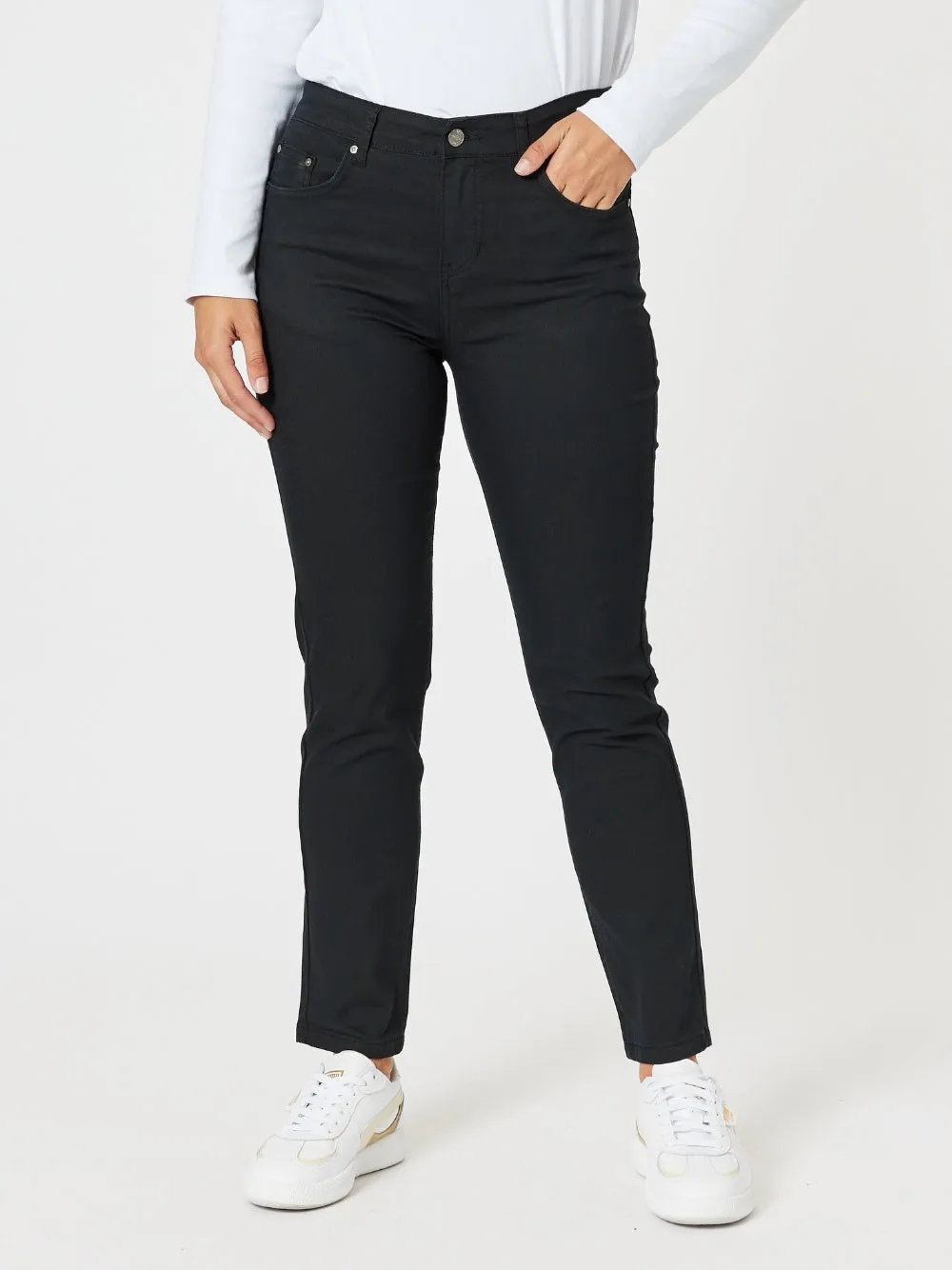 Coloured Marvel Denim Jean - Black sold by RC & Co