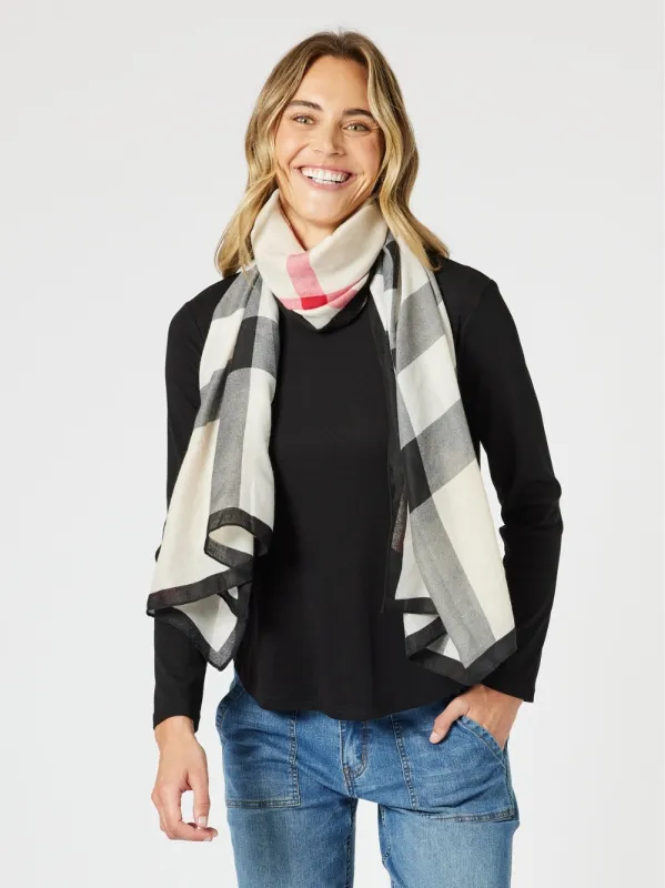 London Scarf - Black/Multi sold by RC & Co