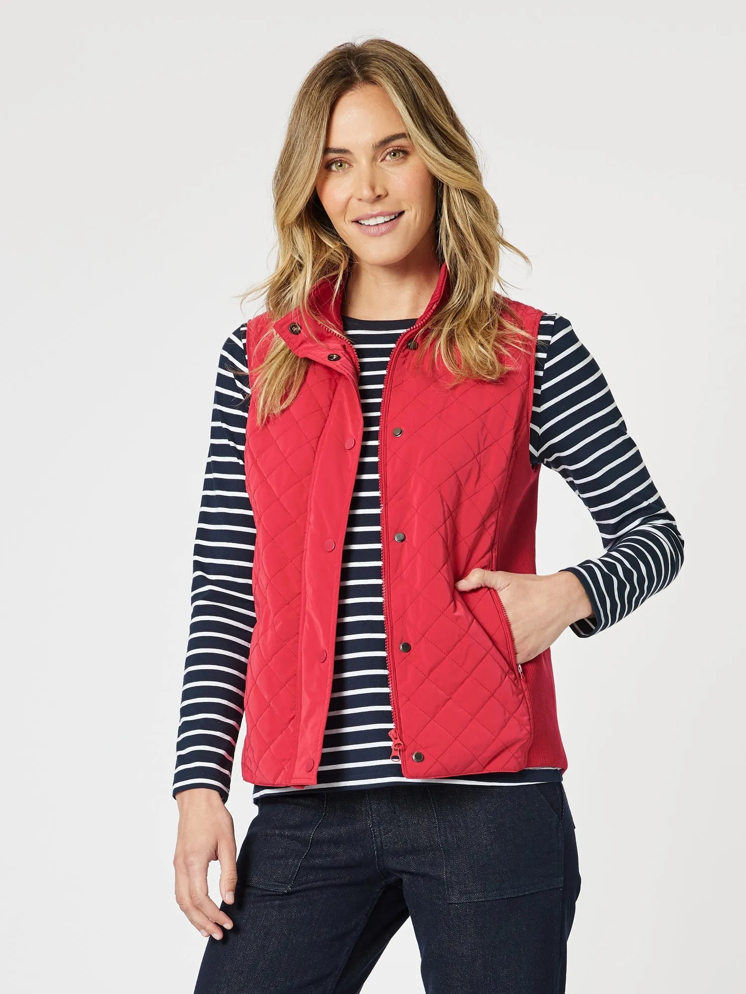 Brighton Puffer Vest - Red sold by RC & Co