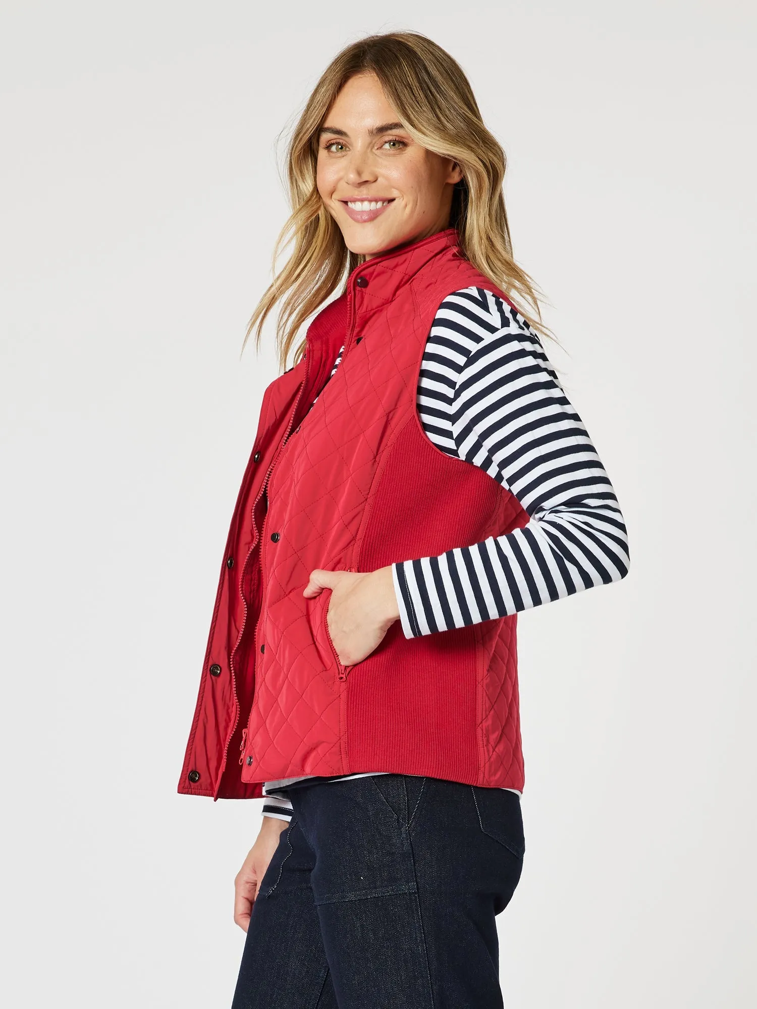 Brighton Puffer Vest - Red sold by RC & Co product image thumbnail 5