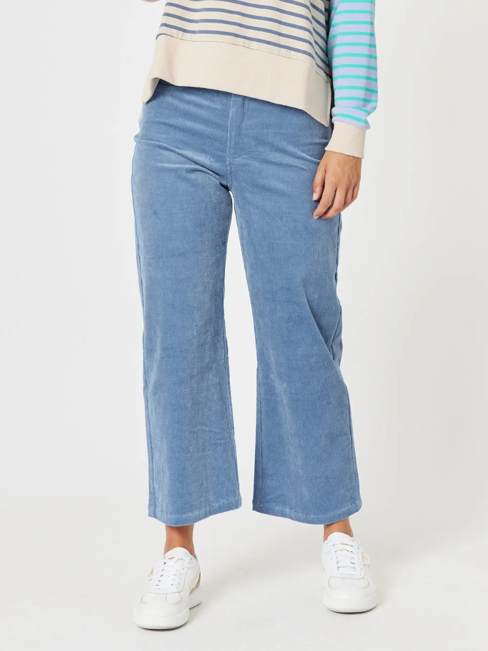 Lucy Stretch Cord Pant - Blue sold by RC & Co