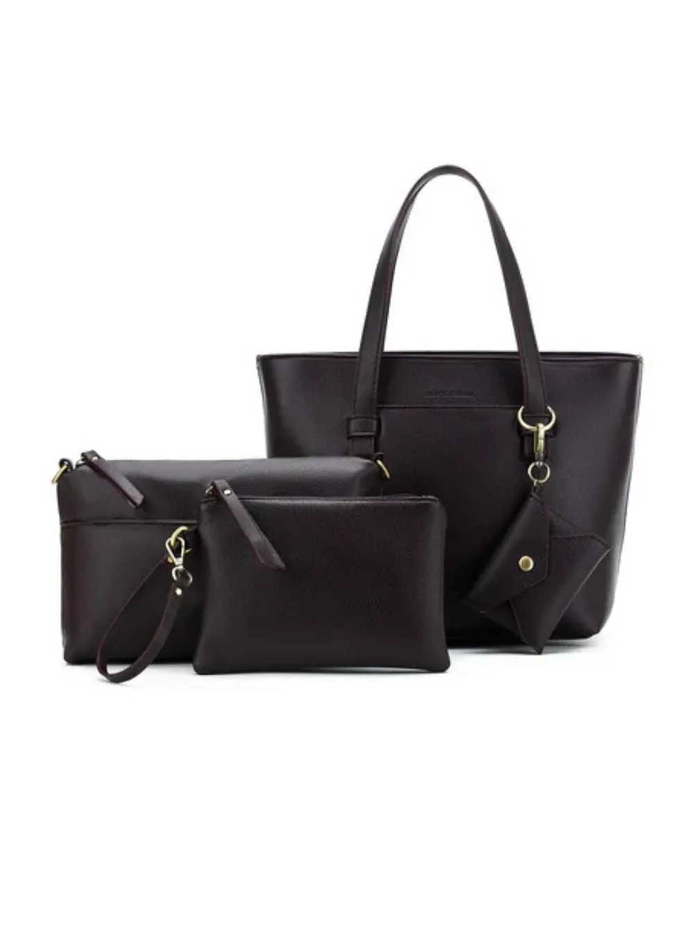 Antoinette Aubergine 3 Piece Handbag Set - Aubergine sold by RC & Co