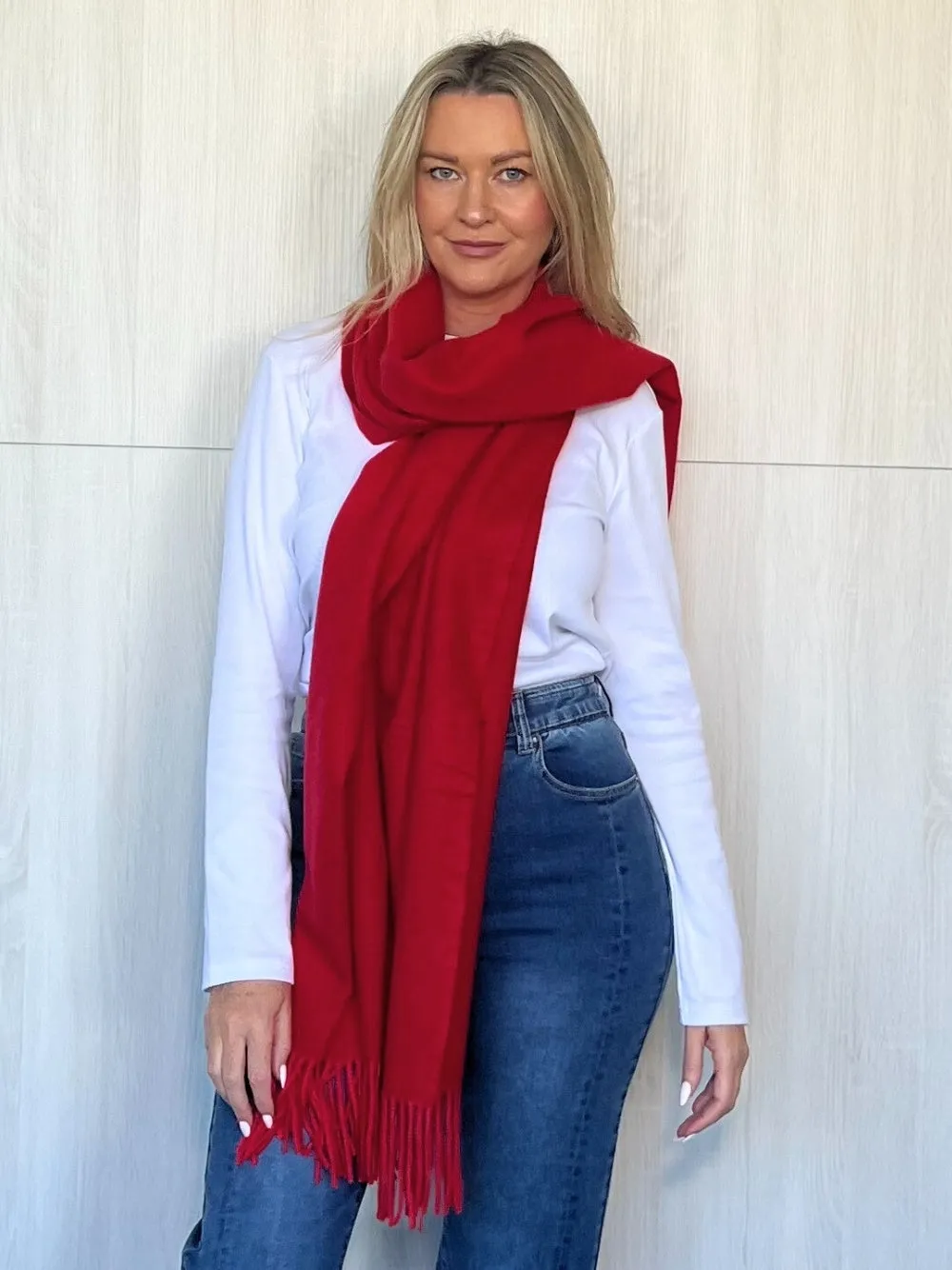 Cosy Scarf - Red sold by RC & Co