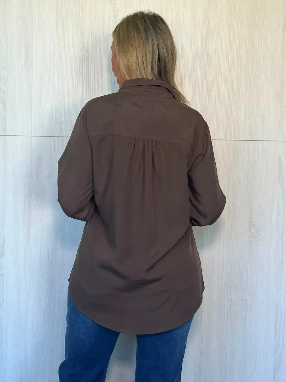 Hailey Chic Shirt - Chocolate sold by RC & Co product image thumbnail 4