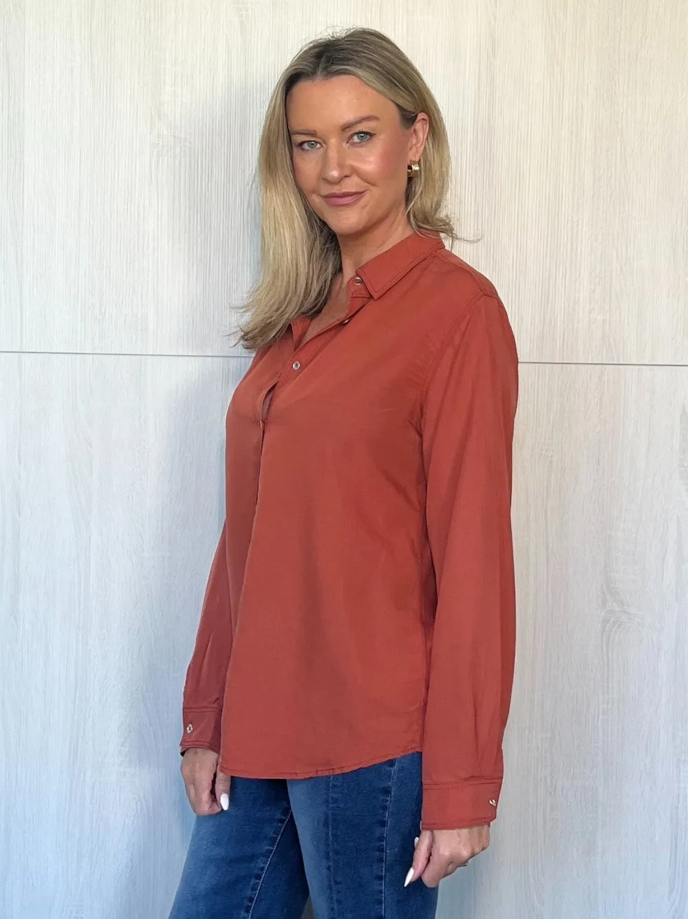 Hailey Chic Shirt - Fig sold by RC & Co product image thumbnail 3