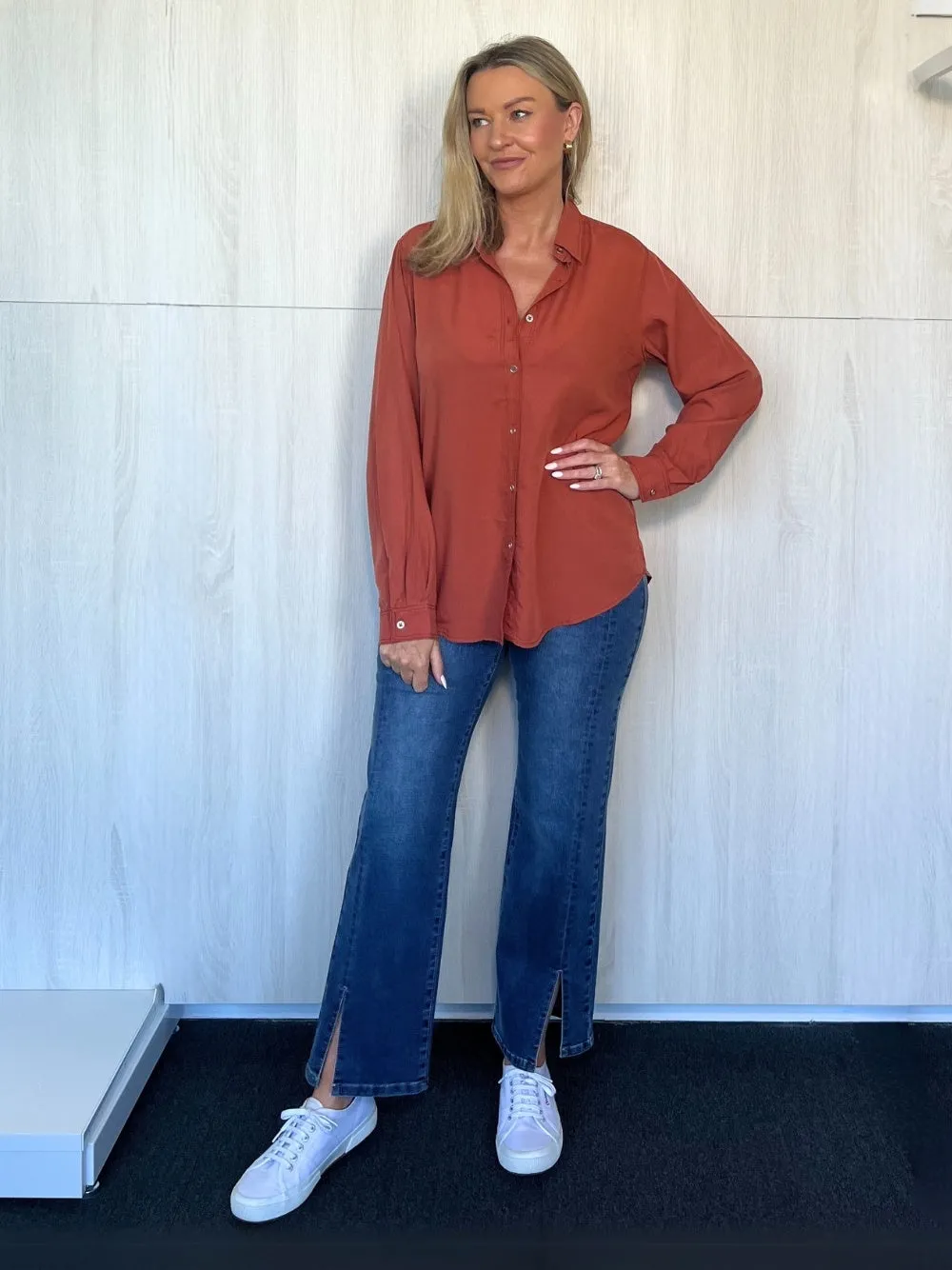 Hailey Chic Shirt - Fig sold by RC & Co product image thumbnail 2