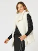 Minx Faux Fur Vest - Ivory sold by RC & Co