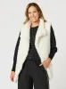 Minx Faux Fur Vest - Ivory sold by RC & Co