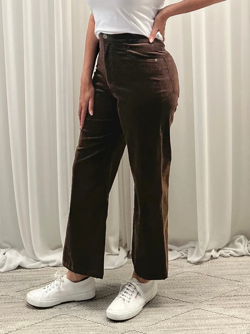 Lucy Stretch Cord Pant - Chocolate sold by RC & Co product image thumbnail 5