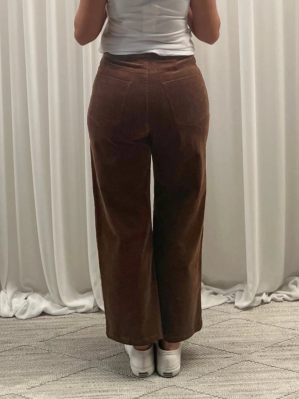 Lucy Stretch Cord Pant - Chocolate sold by RC & Co product image thumbnail 3