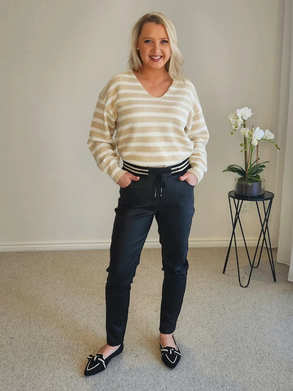 Jackie Stripe Knit - Natural sold by RC & Co product image thumbnail 2