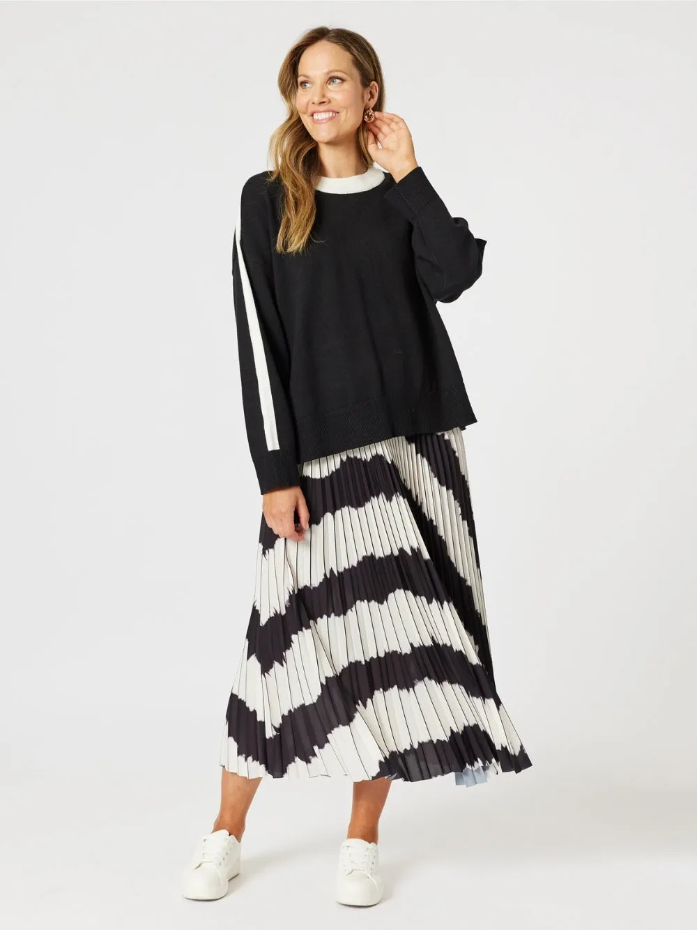 Monaco Contrast Knit - Black/Ivory sold by RC & Co product image thumbnail 2