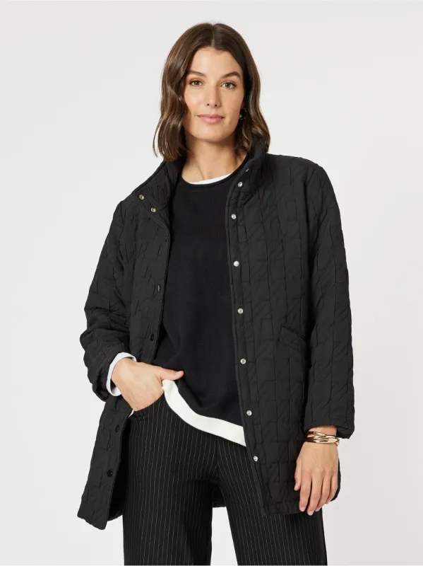 Monet Quilted Jacket - Black sold by RC & Co