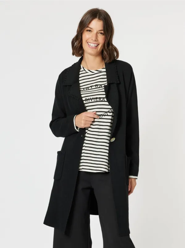 Cosy Coatigan - Black sold by RC & Co