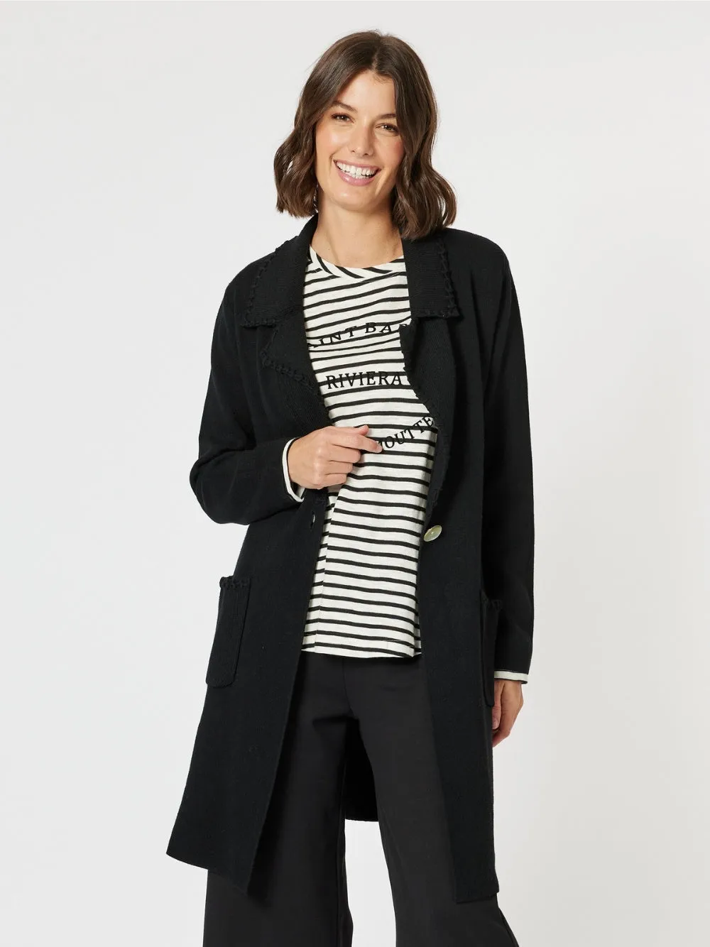 Cosy Coatigan - Black sold by RC & Co