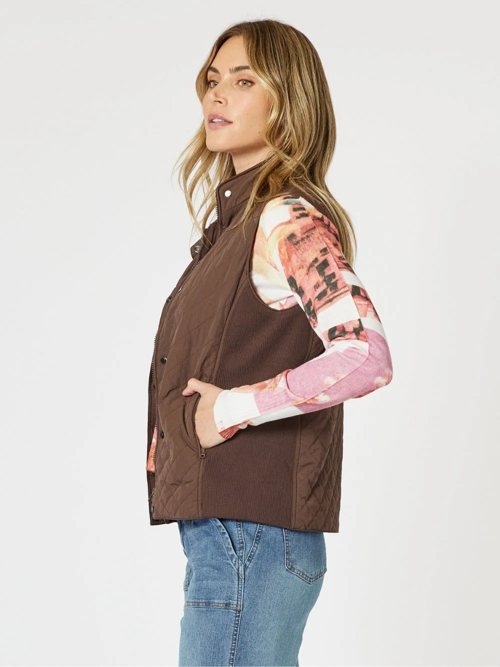 Brighton Puffer Vest - Chocolate sold by RC & Co product image thumbnail 5