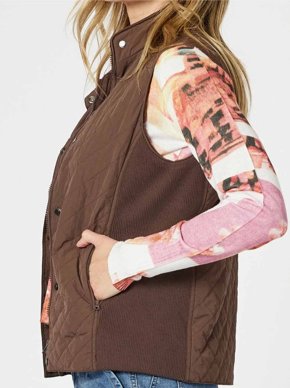 Brighton Puffer Vest - Chocolate sold by RC & Co product image thumbnail 4