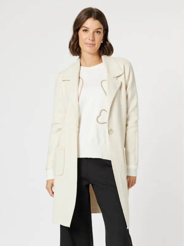 Cosy Coatigan - Natural sold by RC & Co