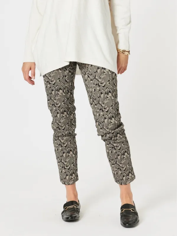 Muse Floral Print Pant - Granite sold by RC & Co