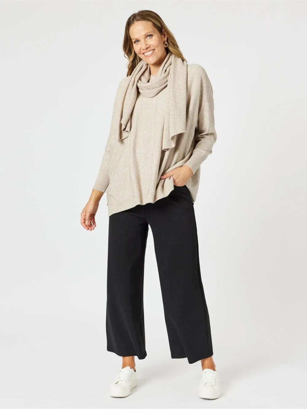 Remy Knit With Scarf - Natural sold by RC & Co product image thumbnail 2