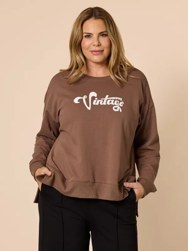 Vintage Sweatshirt - Chocolate sold by RC & Co