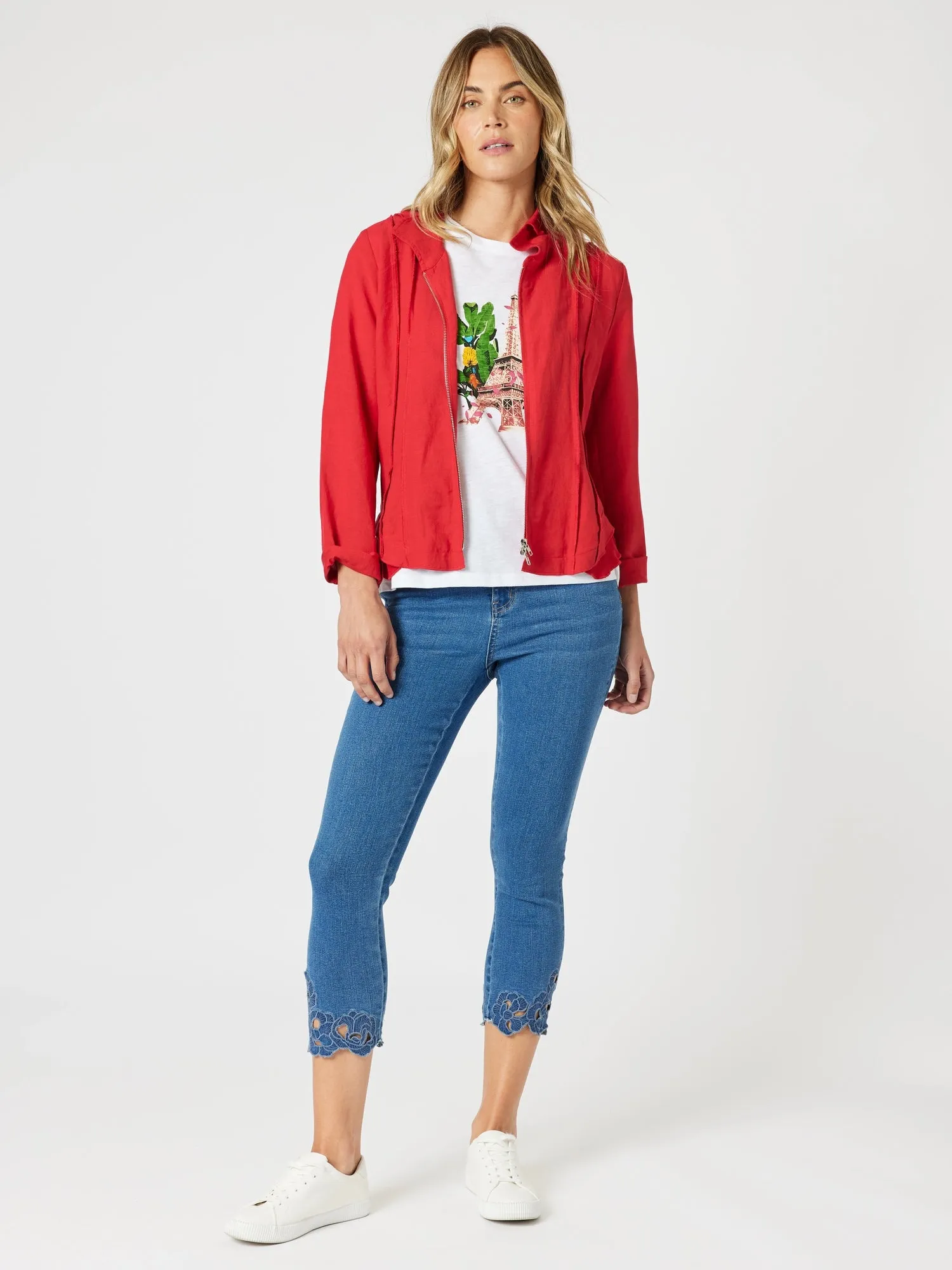 Lino Le Marais Jacket - Red sold by RC & Co product image thumbnail 5