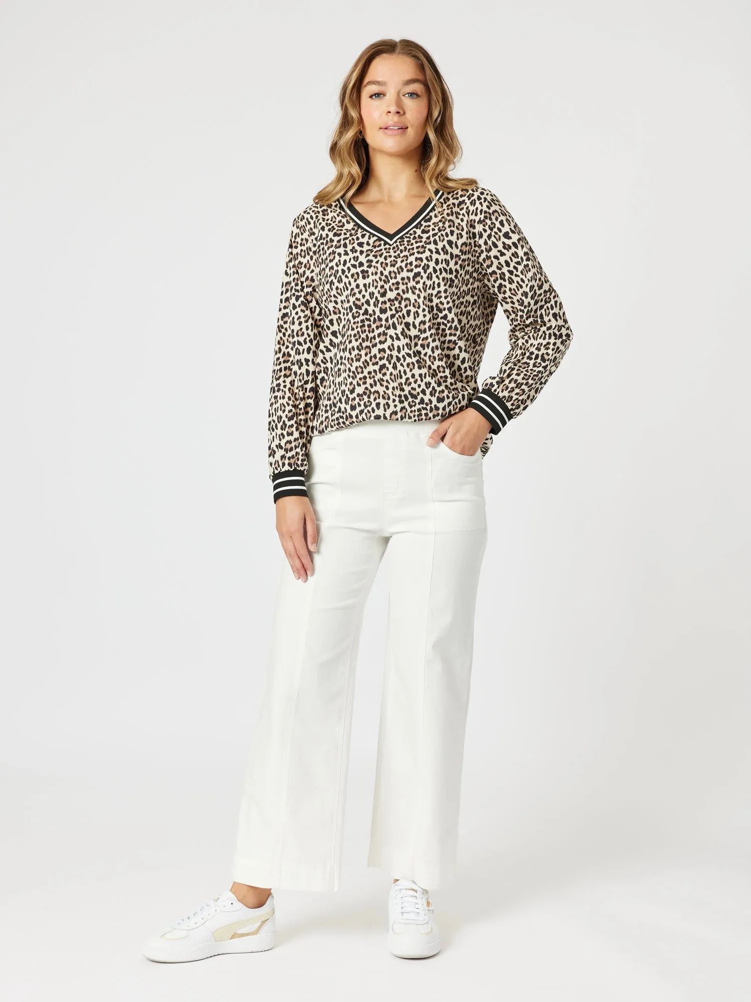 Le Marais V Neck Top - Animal sold by RC & Co product image thumbnail 5
