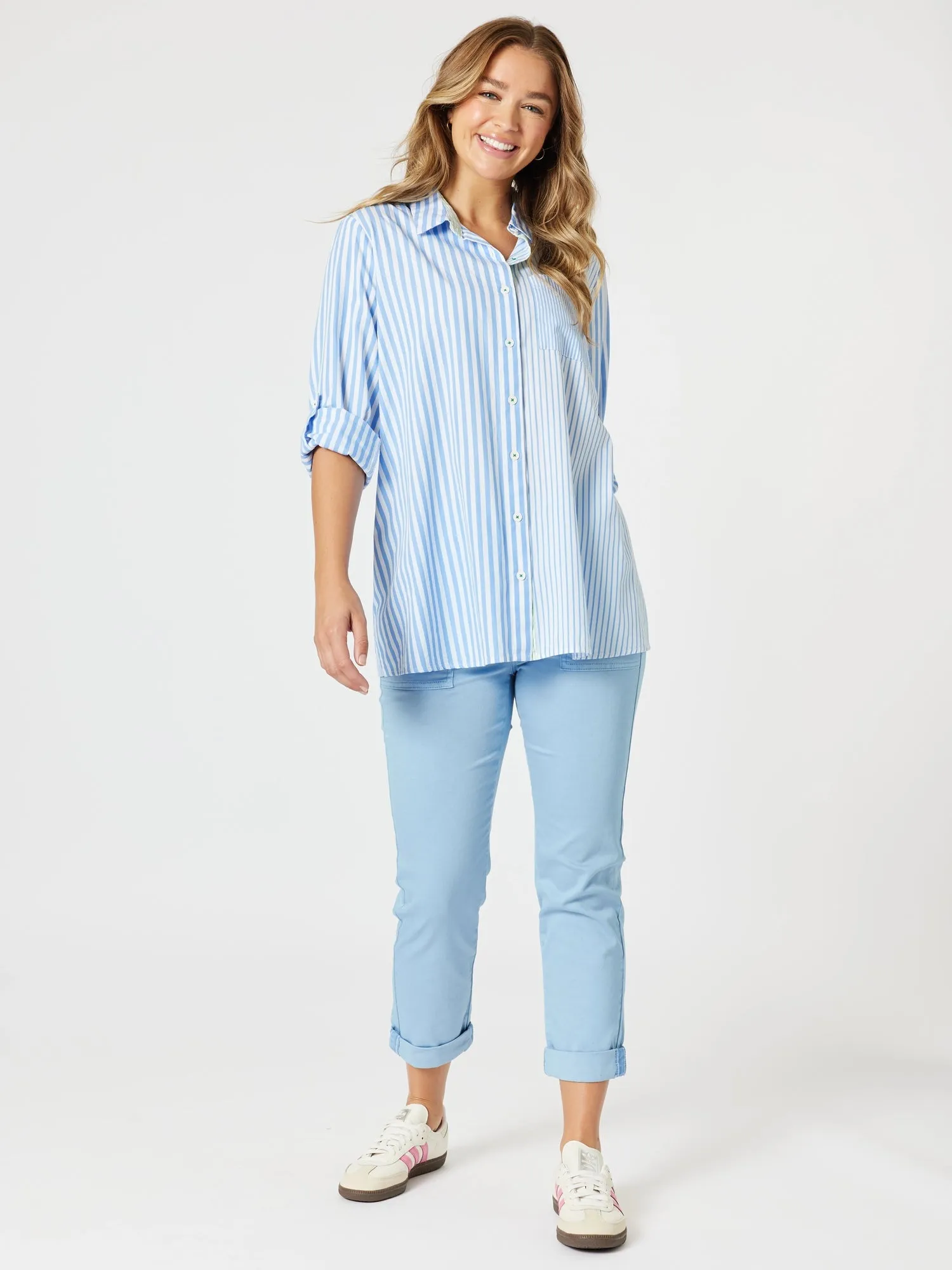 Skyler Stripe Shirt - Blue/White sold by RC & Co product image thumbnail 2