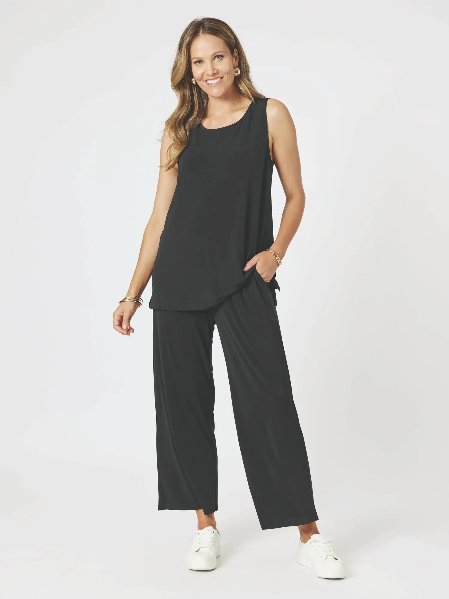 Travel Jersey Wide Leg Pant - Black sold by RC & Co product image thumbnail 2