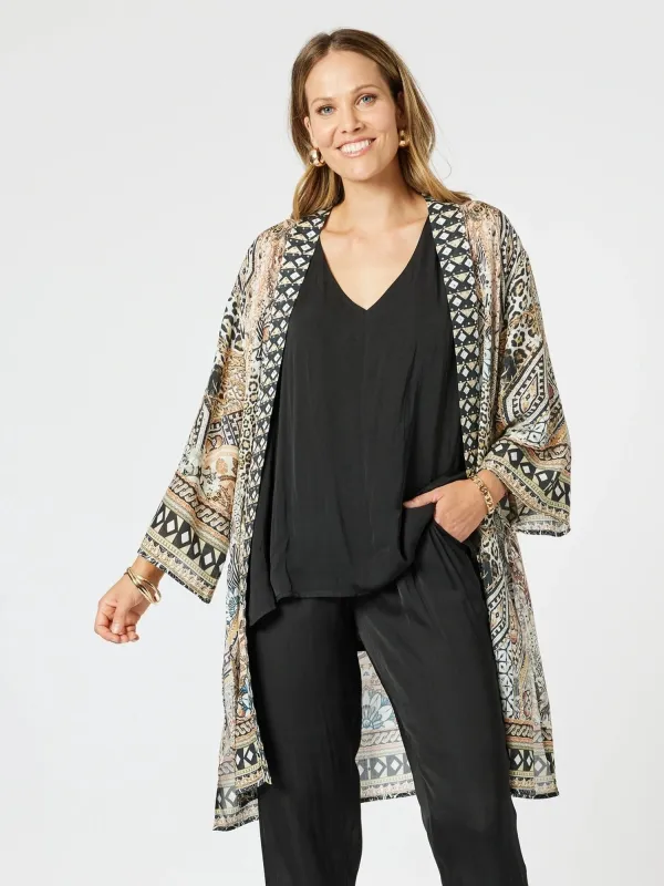 Emerson Animal Print Kimono - Animal sold by RC & Co