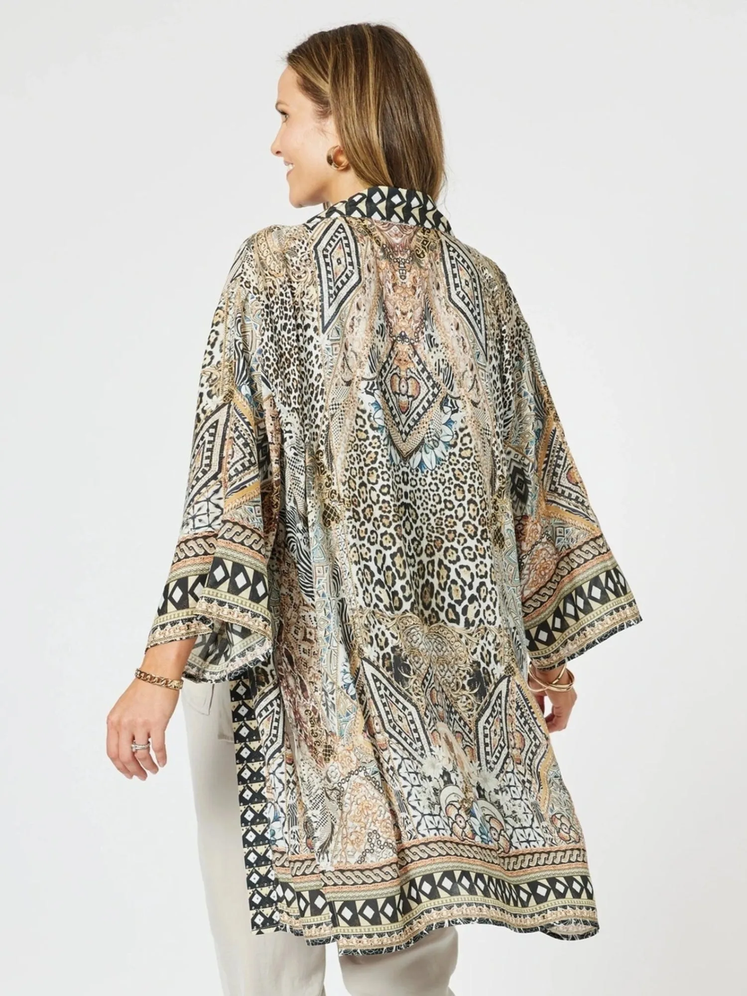 Emerson Animal Print Kimono - Animal sold by RC & Co product image thumbnail 4