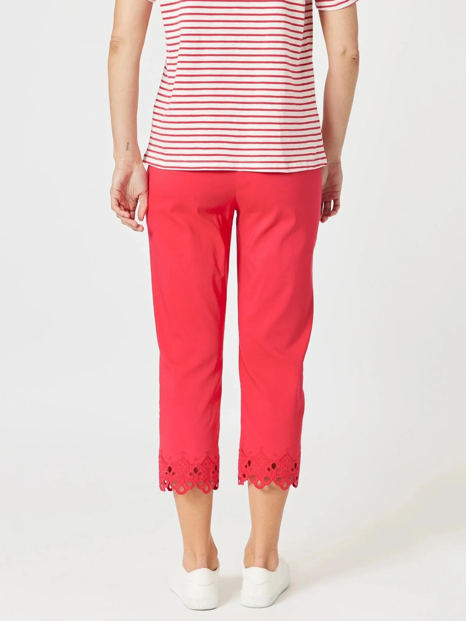 Fleur Embroidered Pant - Red sold by RC & Co product image thumbnail 4