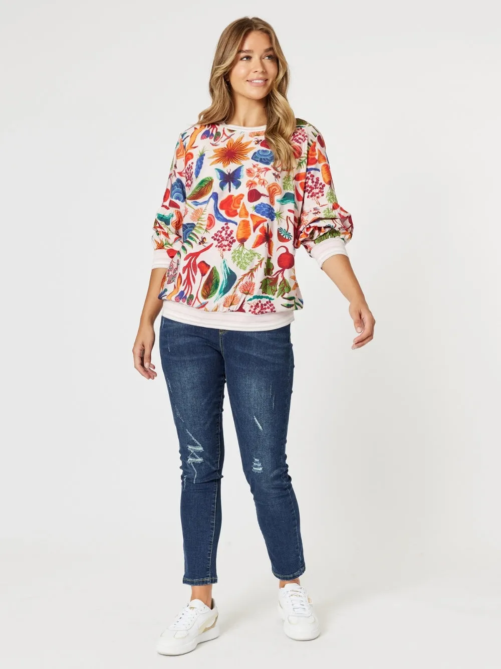 Rio Floral Print Top - Multi sold by RC & Co product image thumbnail 2