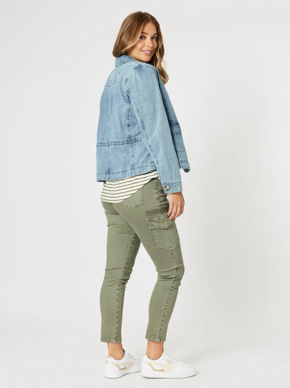 Boyfriend Denim Jacket - Washed Denim sold by RC & Co product image thumbnail 4