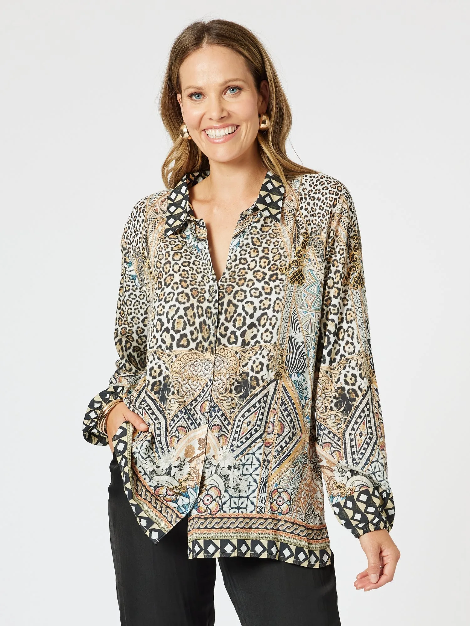 Emerson Animal Print Shirt - Animal sold by RC & Co