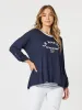 Le Marais 2 in 1 Top - Navy/White sold by RC & Co
