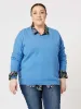 Valerie V-Neck Knit Jumper - Cornflower sold by RC & Co