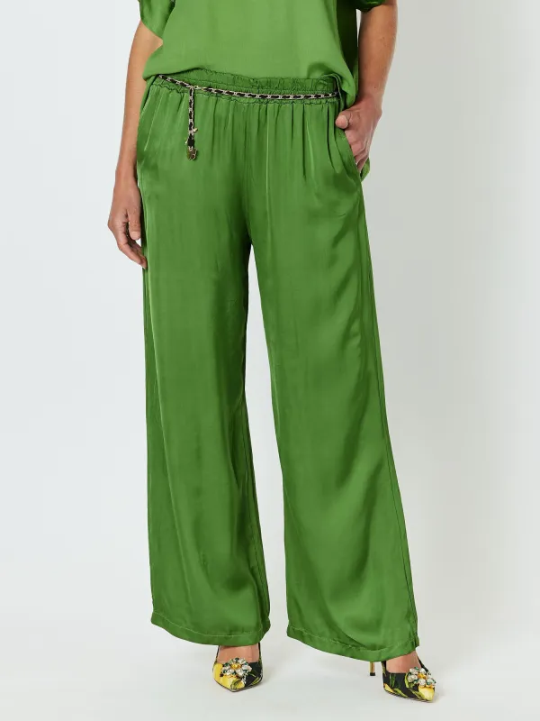 Louvre Wide Leg Pant - Ivy sold by RC & Co