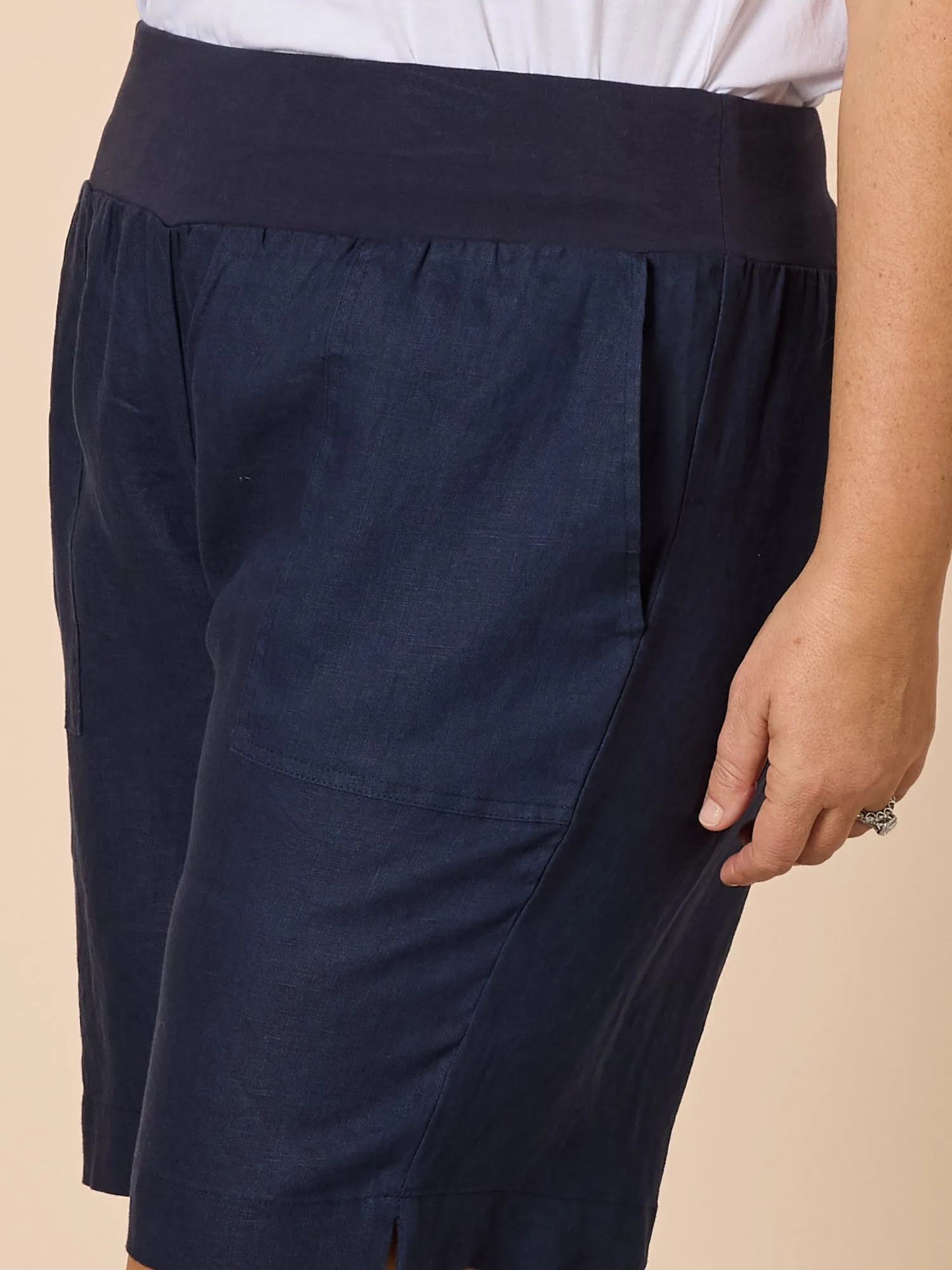 Jordan Linen Short - Navy sold by RC & Co product image thumbnail 2