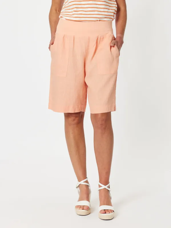 Jordan Linen Short - Mandarine sold by RC & Co