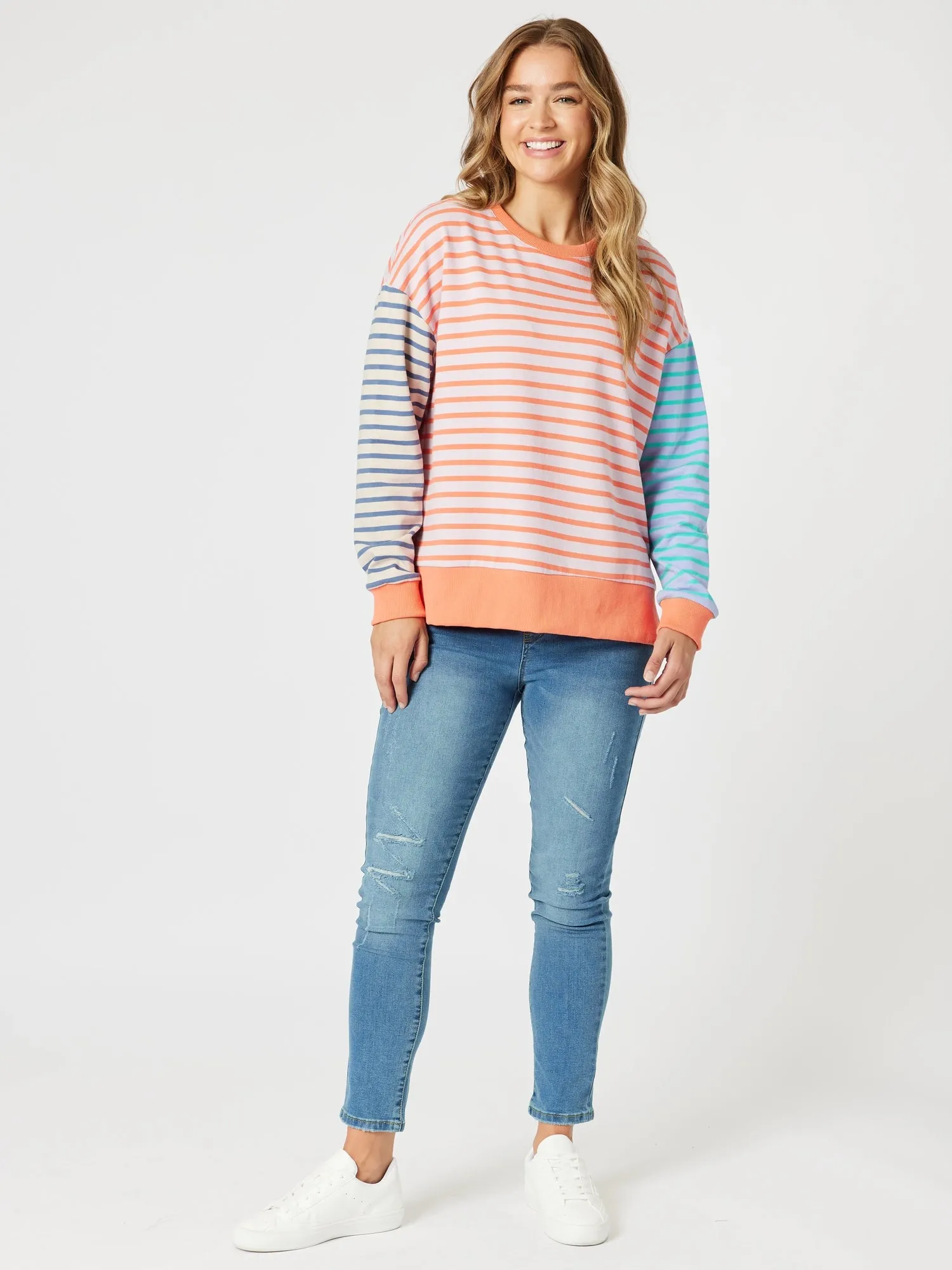Maxwell Summer Stripe Print Sweat - Multi sold by RC & Co product image thumbnail 4